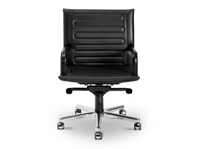 LOOP - Swivel leather executive chair _ i 4 Mariani